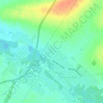 Le Petit Vallage地形图、海拔、地势