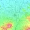 Bogor地形图、海拔、地势
