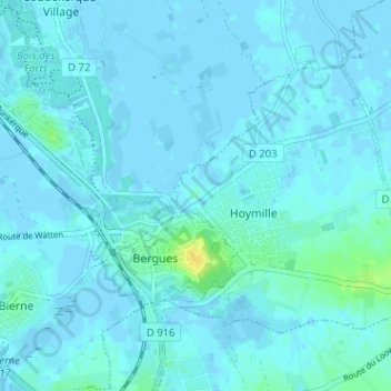 Fort Lapin地形图、海拔、地势