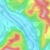 Riverside地形图、海拔、地势