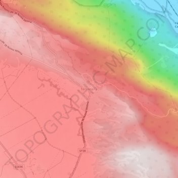 Terranera地形图、海拔、地势