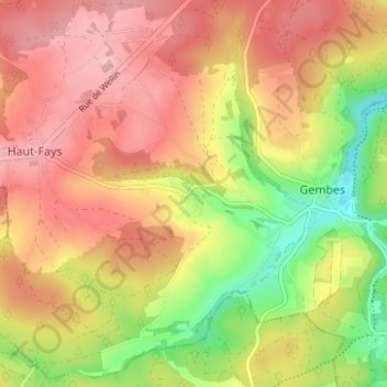 Sclassin地形图、海拔、地势