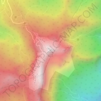 Cofre de Perote地形图、海拔、地势