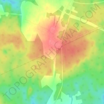 Красково地形图、海拔、地势