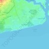 Ewa Beach地形图、海拔、地势