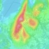 Cuirone地形图、海拔、地势