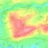 Harelaw地形图、海拔、地势