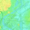 Les Chavannes地形图、海拔、地势