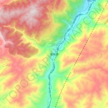 黑井镇地形图、海拔、地势