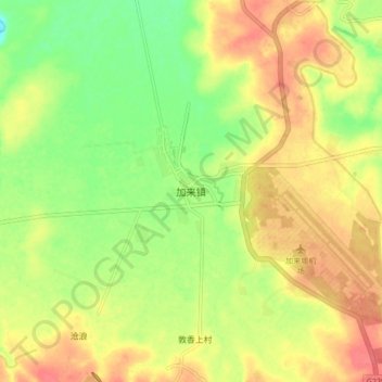 加来镇地形图、海拔、地势