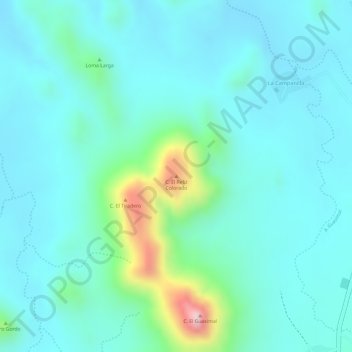 C. El Reliz Colorado地形图、海拔、地势