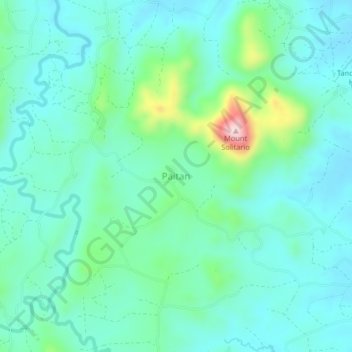 Paitan地形图、海拔、地势