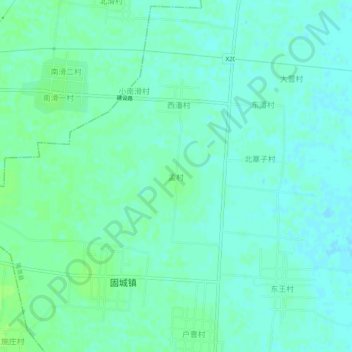 孟村地形图、海拔、地势