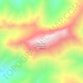Snowden Mountain地形图、海拔、地势