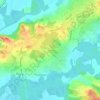 Bigné地形图、海拔、地势