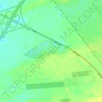 Al Ghadeer地形图、海拔、地势