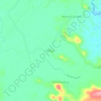 Miluya地形图、海拔、地势