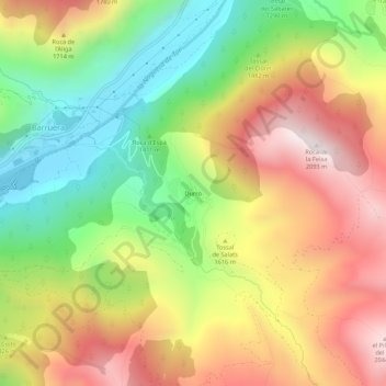 Durro地形图、海拔、地势