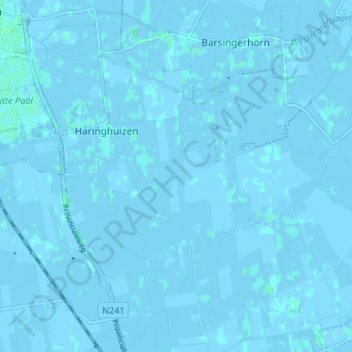 Hogebieren地形图、海拔、地势