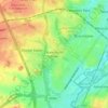 Braunstone Town地形图、海拔、地势