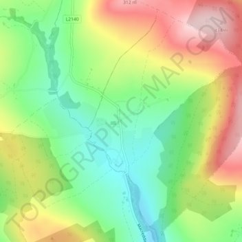 Macreddin地形图、海拔、地势