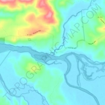 Chepu地形图、海拔、地势