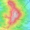 生駒山地形图、海拔、地势