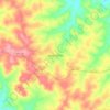 Santo Cristo地形图、海拔、地势