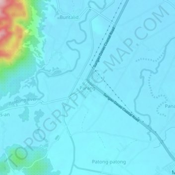 Parang地形图、海拔、地势