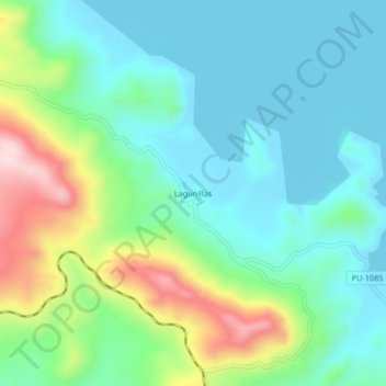 Lagunillas地形图、海拔、地势