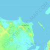 赫维湾地形图、海拔、地势