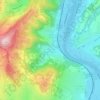 Saint-Romain-au-Mont-d'Or地形图、海拔、地势