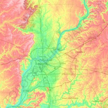 Sixmile Island地形图、海拔、地势