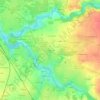 La Fournerie地形图、海拔、地势