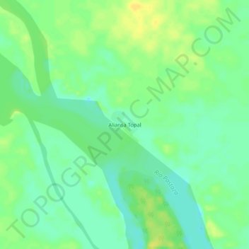 Aliansa Topal地形图、海拔、地势