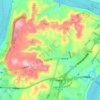石马地形图、海拔、地势