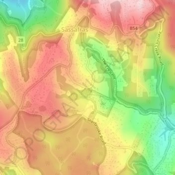 Valima地形图、海拔、地势
