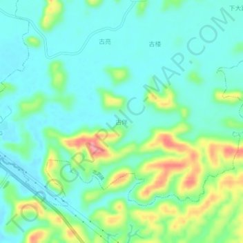 Guban地形图、海拔、地势