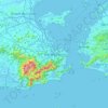 Rio de Janeiro地形图、海拔、地势