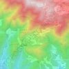 松树园地形图、海拔、地势