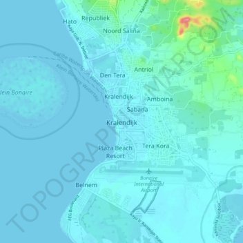 克拉伦代克地形图、海拔、地势