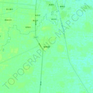 柳林镇地形图、海拔、地势