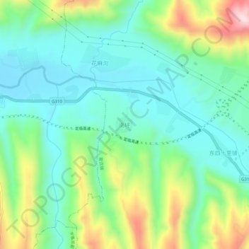 南坪地形图、海拔、地势