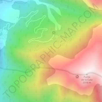 Gabardito地形图、海拔、地势