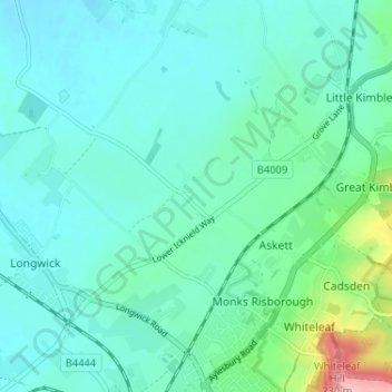 Meadle地形图、海拔、地势