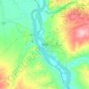 马圭地形图、海拔、地势