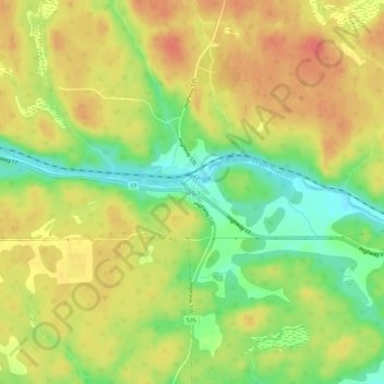 Hagar地形图、海拔、地势