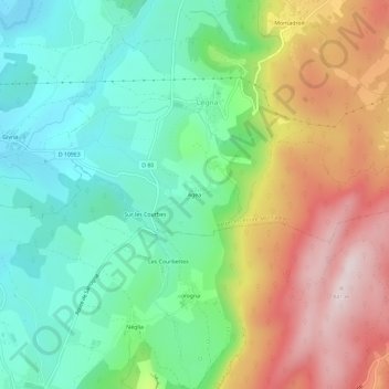 Agea地形图、海拔、地势