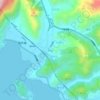 和曲地形图、海拔、地势