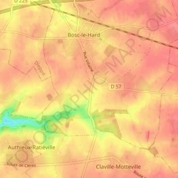 La Rue Villaine-Sud地形图、海拔、地势